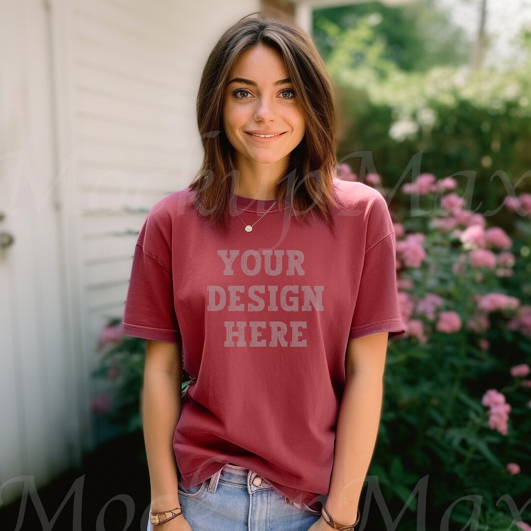 Comfort Colors 1717 Cumin Mockup Comfort Colors Cumin Mockup Etsy