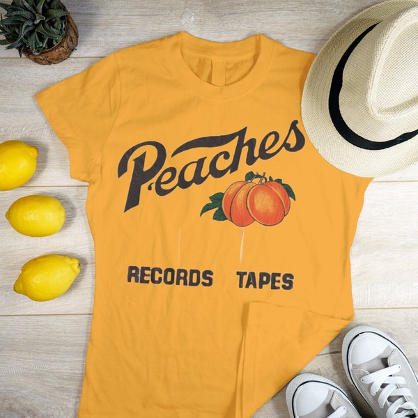 Peachy T-shirt Summer Fruits Peach Shirt Cute Aesthetic Graphic Tee vintage Retro Acrylique Peach Lover Shirt Lovely Groovy Gift For Her