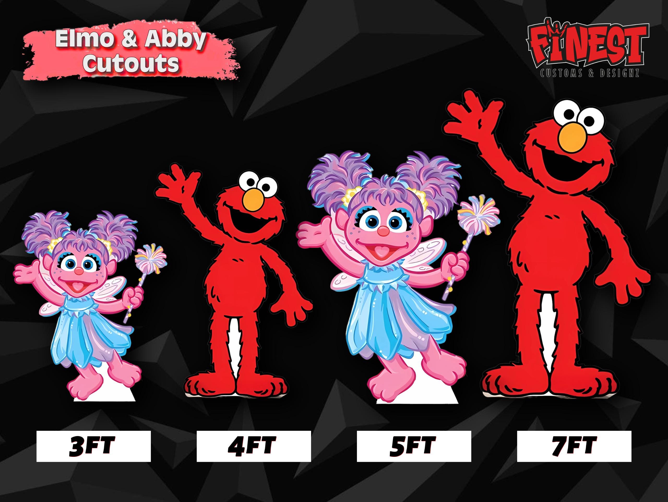 Elmo and Abby Cutout | Sesame Street Birthday Party Decor | Elmo and ...