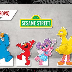 Elmo & Friends Props  | Sesame street birthday party decor | Sesame Street Standees | Kids party Props |