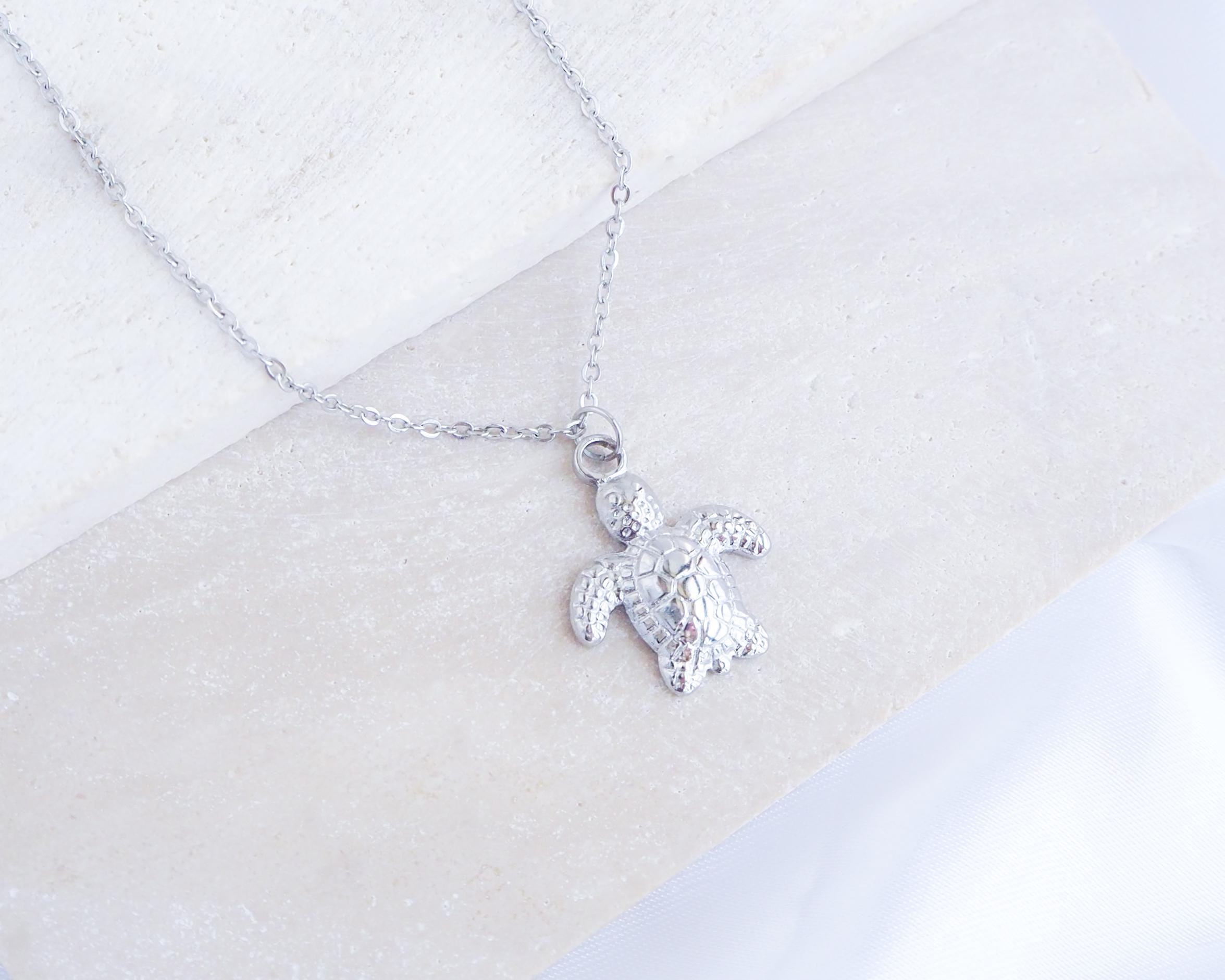 10 Way Marine Cable Bus Bar Sea Turtle Stainless Steel Necklace ...