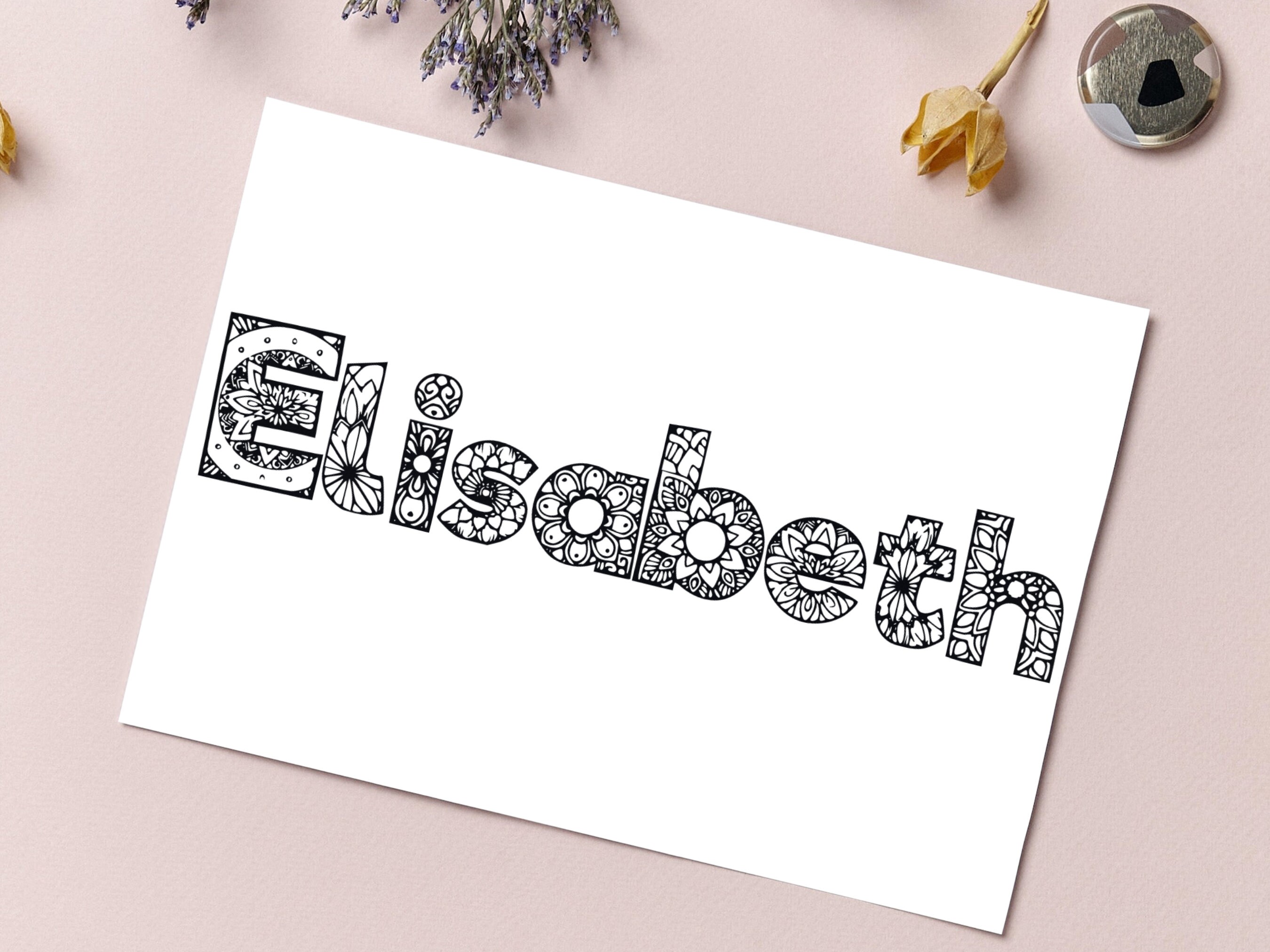 Personalized Name Coloring Pages, Digital Download, Custom Name ...