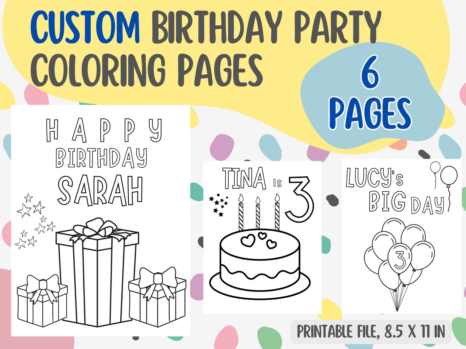Personalized Birthday Coloring - Il 1588xN.5092091228 Cgkd 