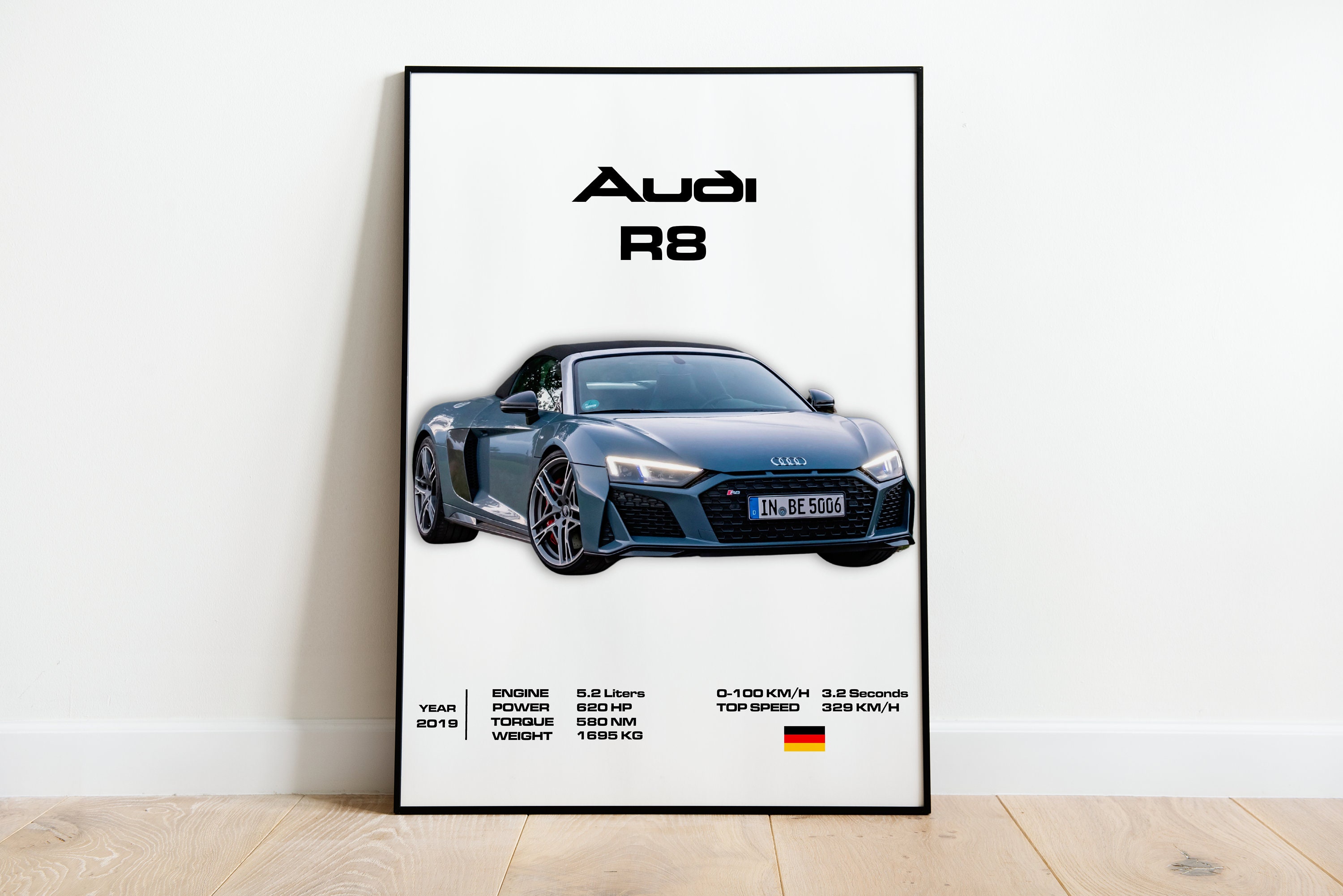 Audi r8 Audi Poster R8 Auto Poster Supercar Poster Audi Kunstdruck Audi  Geschenk Garage Dekor Auto Poster Home Decor Raum Dekor Auto Mechaniker  Geschenk - .de