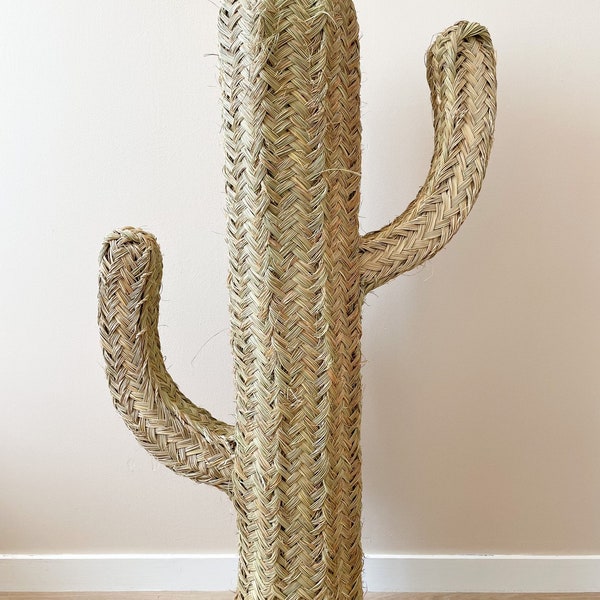 Cactus en osier artisanat marocaine