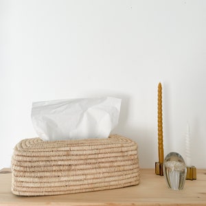 raffia tissue case tissue box