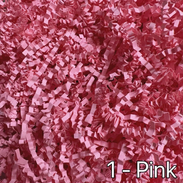 1 - 2LB Crinkle Paper Shred, Recycled Paper Shred for Gift Baskets, Boxes and Bags Packaging