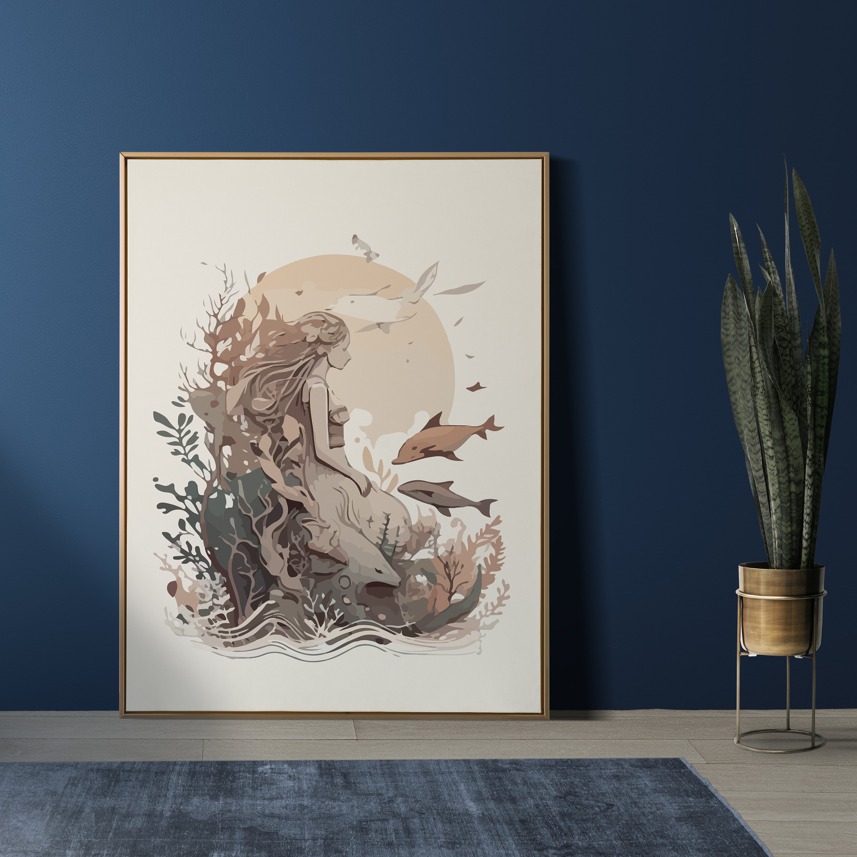 Printable Artistic Character Mermaid Art | Aesthetic Decor DIGITAL ...