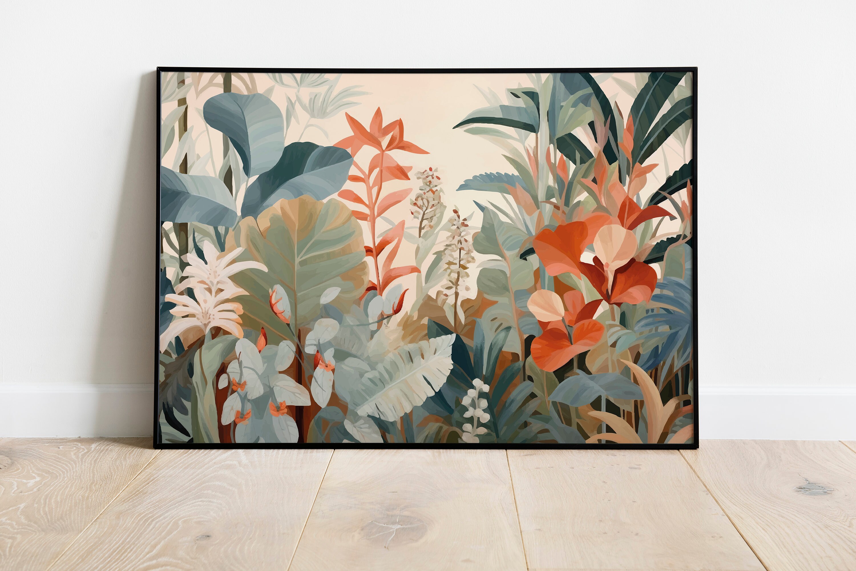 Printable Tropical Abstract Style Art | Aesthetic Decor DIGITAL