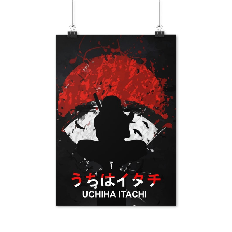 Itachi Picture Anime Japanese Manga Character Classic Painting Poster ...