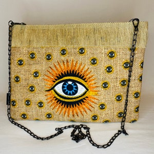Handmade Eye Pattern Jade Clutch