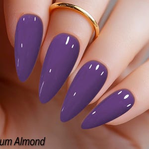 Royal Purple Press on Nails - Rich, Opulent Manicure - Handcrafted Especially For You