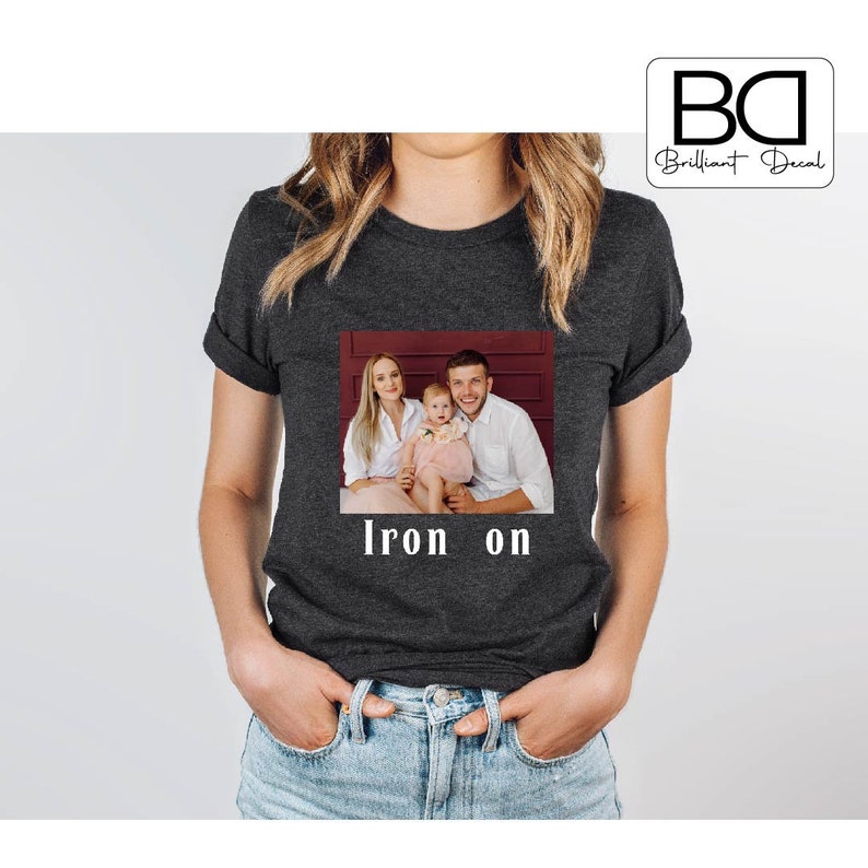 Custom Photo Iron on Decals Personalized Iron on Picture Etsy