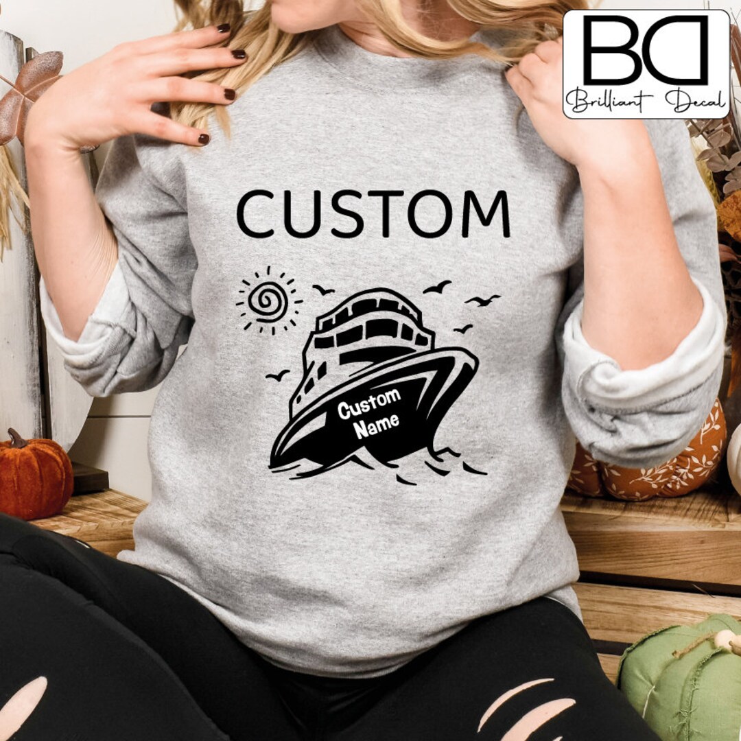 Personalized Iron on Cruise Decals, Custom Iron on Name Decals, Cruise