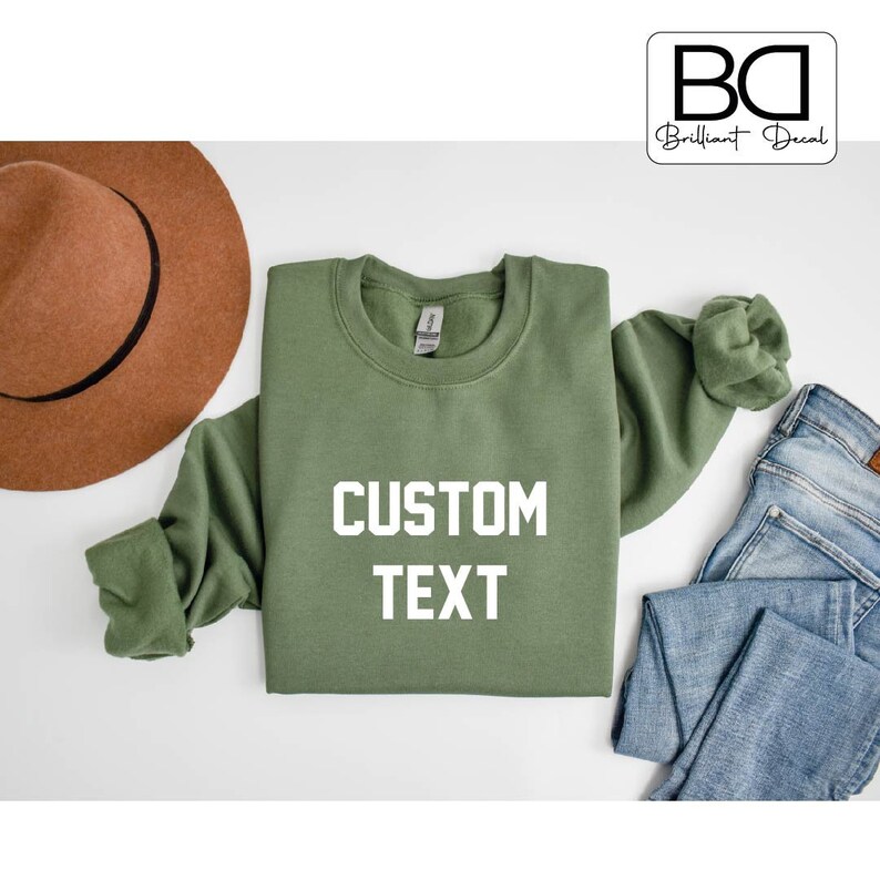 Custom Iron on Decal Heat Transfer Decal Custom Text Iron on Etsy