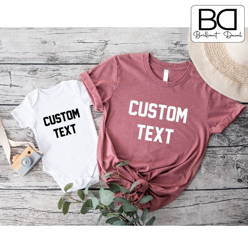 Custom Iron on Decal Heat Transfer Decal Custom Text Iron on Etsy