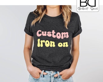 Custom Iron On Name Decal: Personalized Heat Transfer
