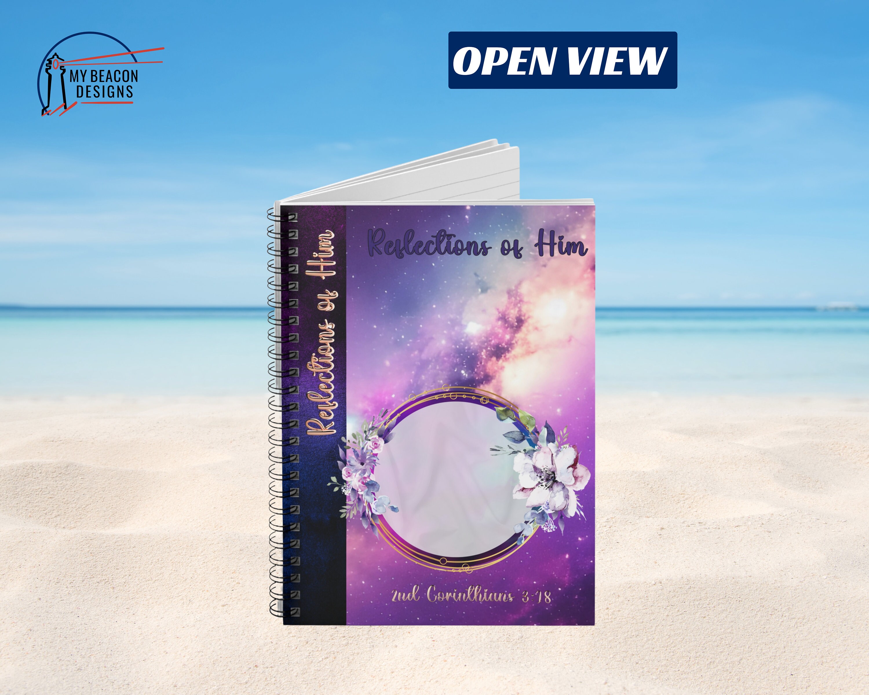 Reflective Spiral Notebook Inspired Sayings Ruled Line Blank Notepad ...