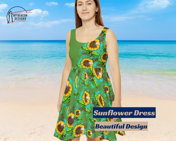 Green Womans Sunflower Mothers Day Dress Garden Dress Spring Dance Summer Outfit Sassy Cheetah Print Fashion Mom Gift Tea Time Clothes - Etsy Green Womans Sunflower Mothers Day Dress Garden Dress Spring Dance Summer Outfit Sassy Cheetah Print Fashion Mom Gift Tea Time Clothes - Etsy