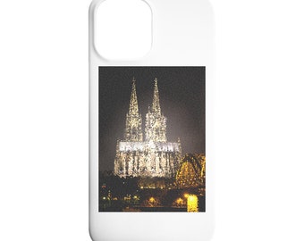 Kölner Dom künstlerisch verpixelt - Iphone 12 Max Handyhülle