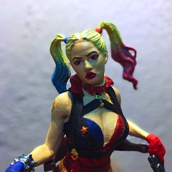 harley quinn 3d figür