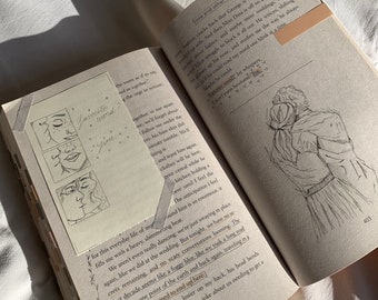 livros anotados e ilustrados
