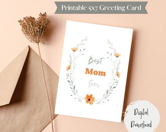 Printable Mothers Day Card, Digital Download, DIY Mothers Day Cards ...