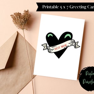 Printable Mothers Day Card, Digital Download, DIY Mothers Day Cards ...