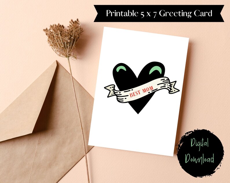 Printable Mothers Day Card, Digital Download, DIY Mothers Day Cards ...