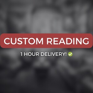 Benutzerdefinierte Psychic Reading | LIEFERUNG AM SELBEN TAG