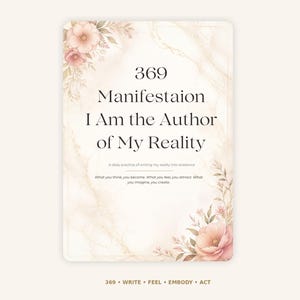 369 Diario delle Manifestazioni / Diario di Affermazioni e Gratitudine di 33 Giorni / PDF Digitale Stampabile