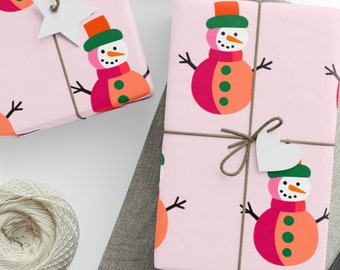 Wrapping Paper: Snowman {Christmas, Holiday, Gift Wrap}