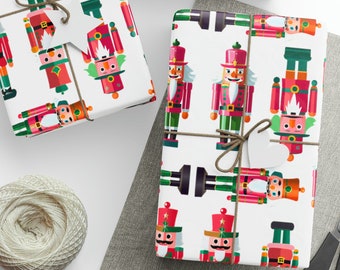 Wrapping Paper: Nutcrackers {Christmas, Holiday, Gift Wrap}