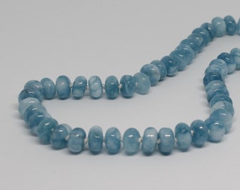 Aquamarine Hand Knotted Gemstone Necklace