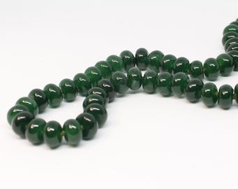 Emerald Green Hand Knotted Gemstone Beaded Necklace