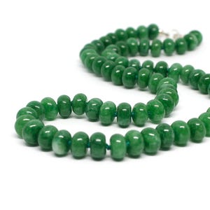 Jade Hand Knotted Gemstone Beaded Necklace