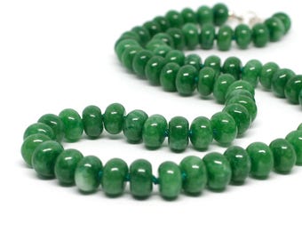 Jade Hand Knotted Gemstone Beaded Necklace