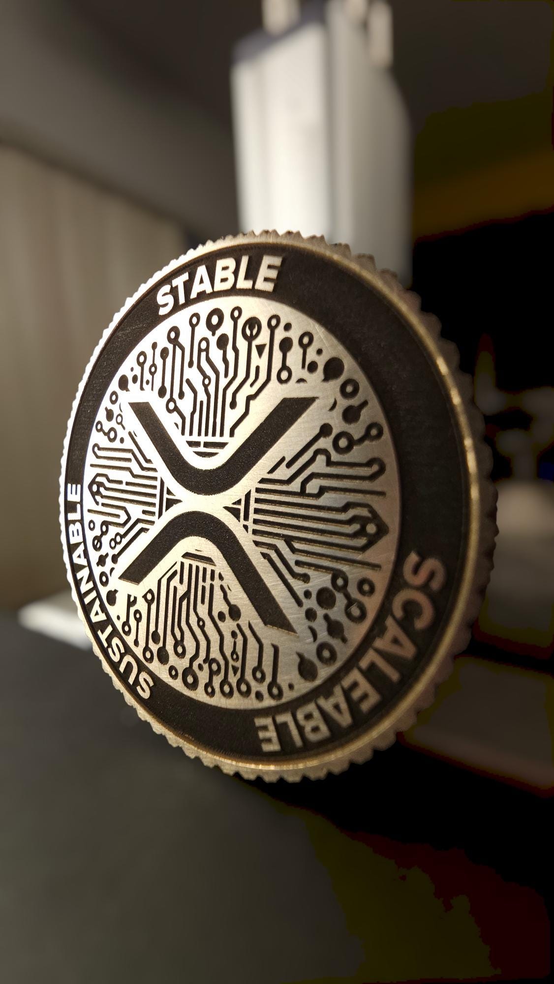 XRPコイン、リップル、真鍮製、厚さ40 mm x 3 mm、刻印入り - Etsy 日本