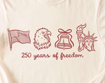 America 250th Anniversary PNG, 250 Years of Freedom, Semiquincentennial 1776-2026, Hand Drawn USA PNG - Digital Download