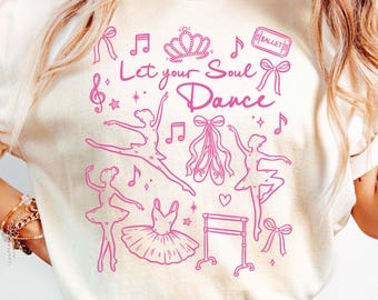 Ballerina Doodles PNG, Doodle Art Design, Ballet Dance, Transparent Background, Digital Download - Hand Drawn by Color Nook Studio