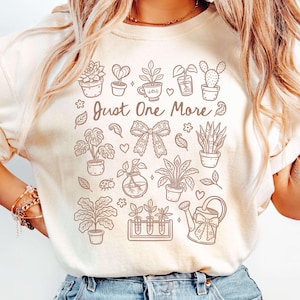 Plant Lover Doodles PNG, Doodle Art Design, Coquette PNG, Transparent Background, Digital Download - dessinés par Color Nook Studio à la main