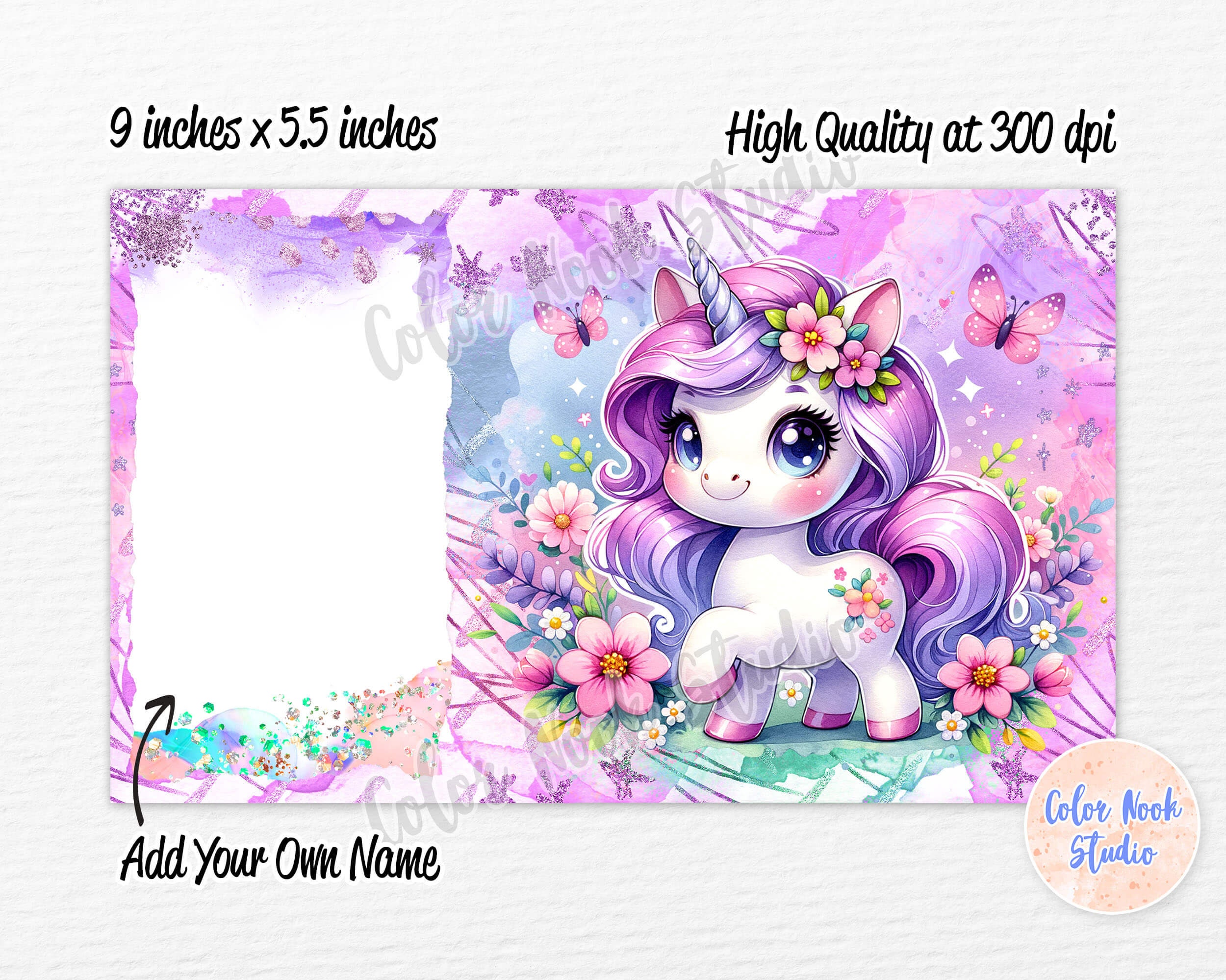 Unicorn Kids 12 Oz Flip Top Tumbler Wrap Cute Kids Water Bottle ...