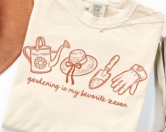 Gardening Is My Favorite Season PNG, Grandma Core Hand Drawn Doodles, Garden Lover Design, Retro Gardener PNG, Digital Download