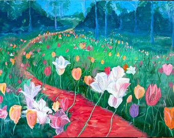 Ken Hubbell "Momentary" Fine Art Print | Colorful Landscape Artwork | Limited-Edition Giclee (17"x22")