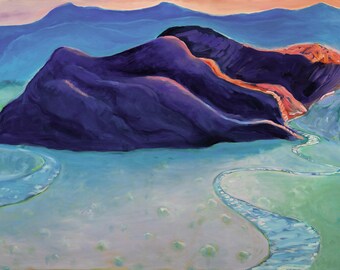 Ken Hubbell Fine Art Print Abiquiu Mystical Mountains