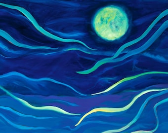 Moonglow Slivers Giclee Art Print