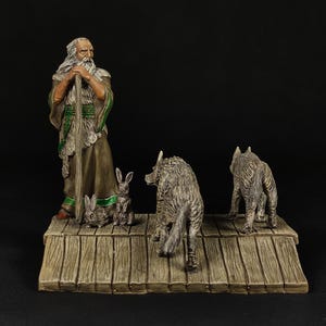 Collectible Painted Tin Soldier 54mm Noah on the Ark. Metal Figure a Noah on the Ark. Scale 1:32. Hand Painted 54mm Soldiers.