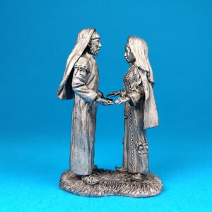 Tin miniature figurine of Jacob marries Rachel, metal figurine of Moses Scale / 1:32 (54mm)