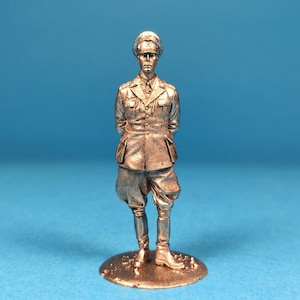 Tin miniature 54mm, figurine of &quot;The Desert Fox 1941&quot; tin military historical miniature . Metal Figure. Scale 1:32, tin 54mm