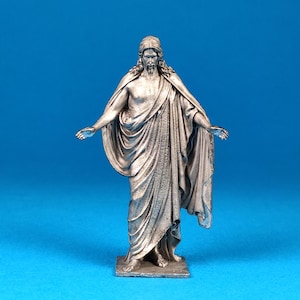 Tin miniature, figurine of Appearances of Christ to the disciples. Metal Figure a Appearances of Christ to the disciples. Tin 54mm Scale1:32